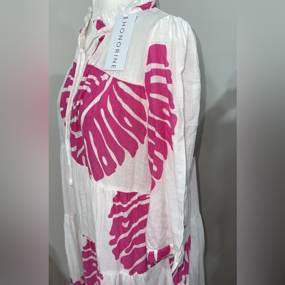 Pink and White Maxi Dress - Picture 5 of 6